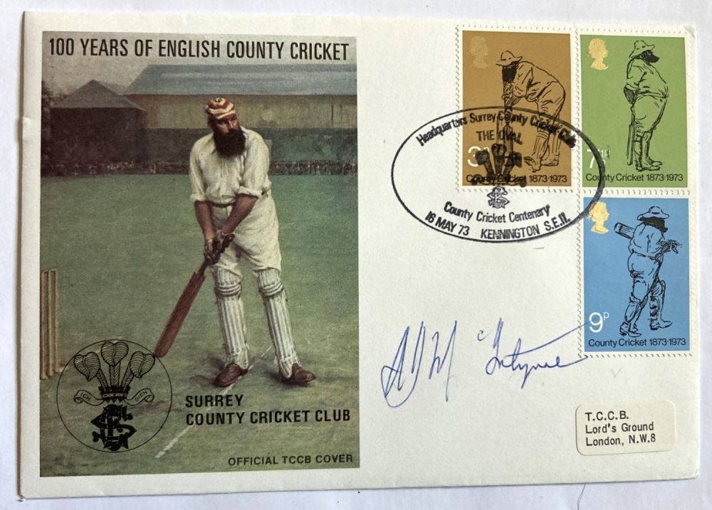 Lot 59: Cricket Arthur McIntyre the former England wicketkeeper signed...