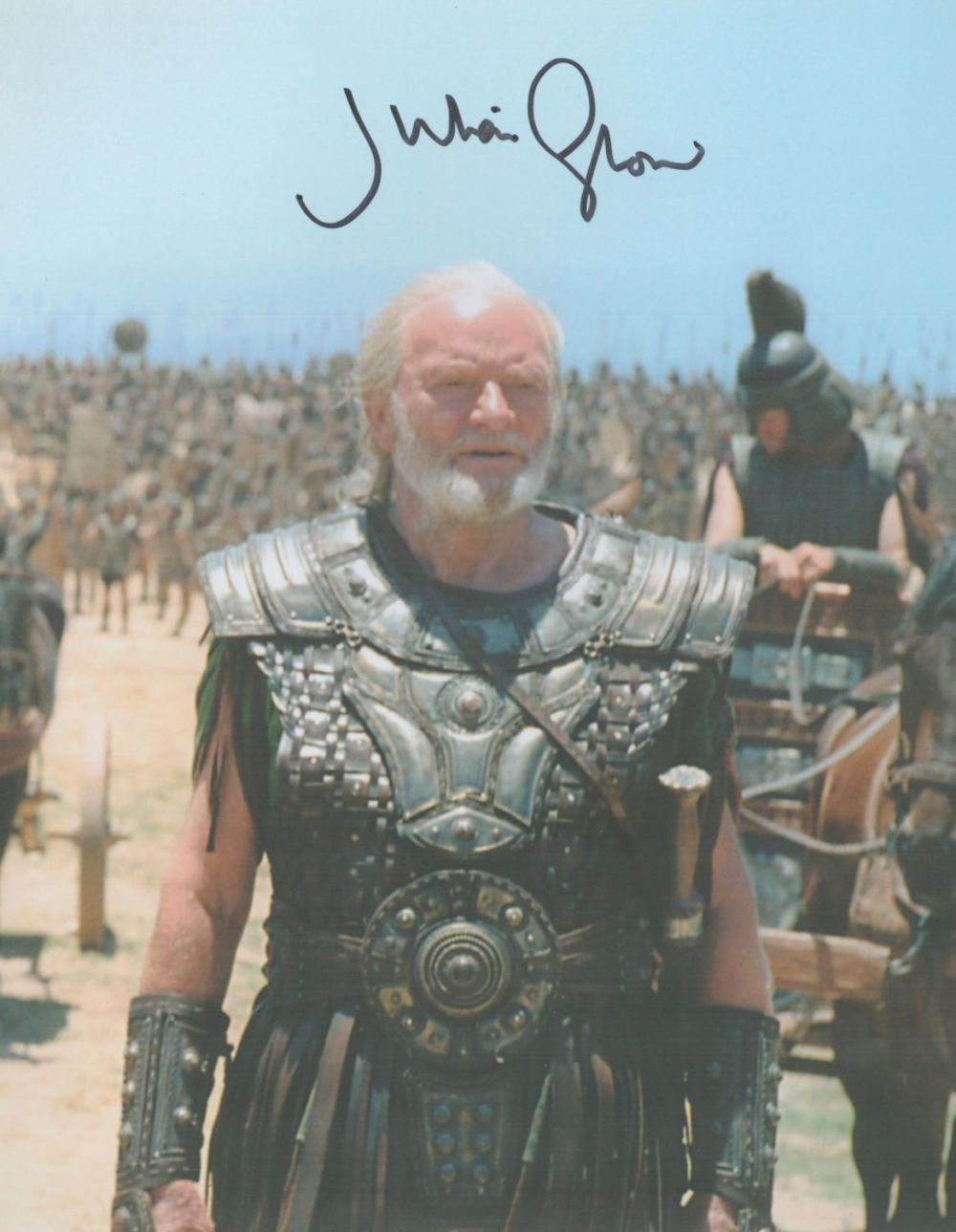 Lot 92: Troy Julian Glover signed 10 x 8 inch...