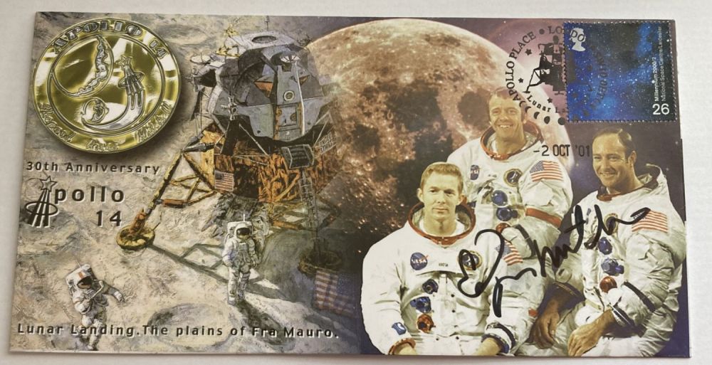 Lot 203: NASA Astronaut Apollo 14 moonwalker Dr Edgar Mitchell...