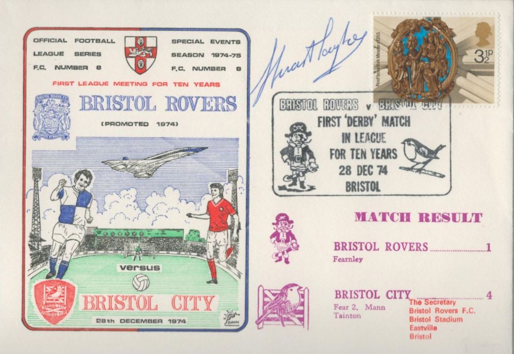Lot 211: Bristol Rovers v Bristol City 1974 Signed By...