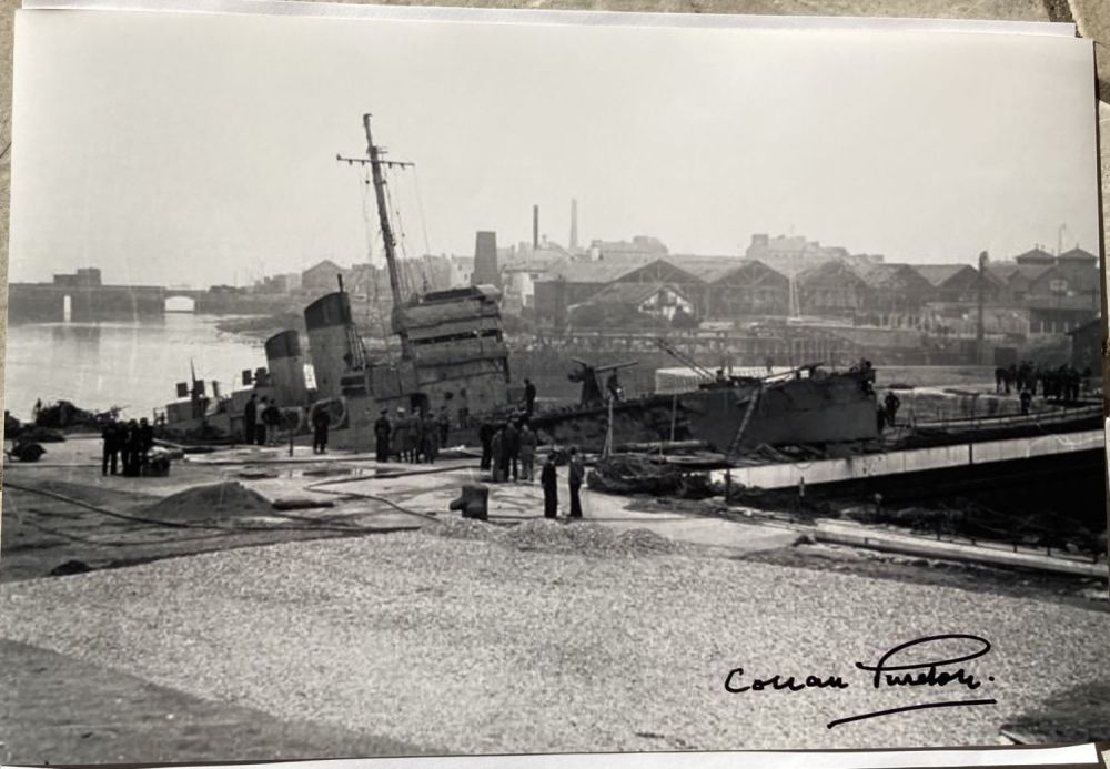 Lot 243: WW2 Mj Gen Corran Purdon MC signed HMS...