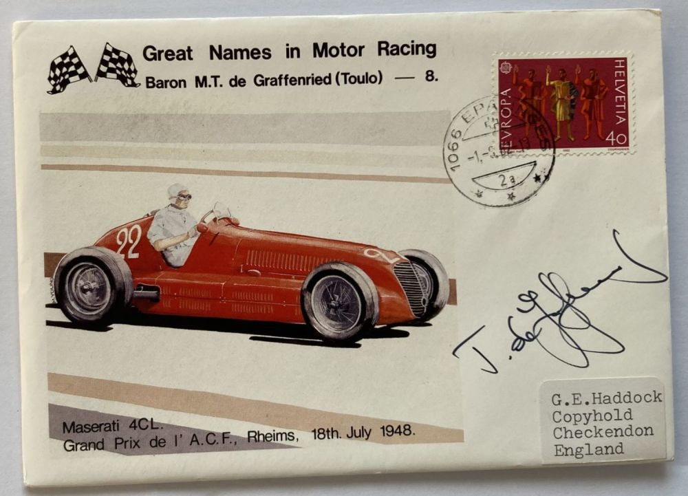 Lot 282: Baron M T De Graffenried signed Great Names...