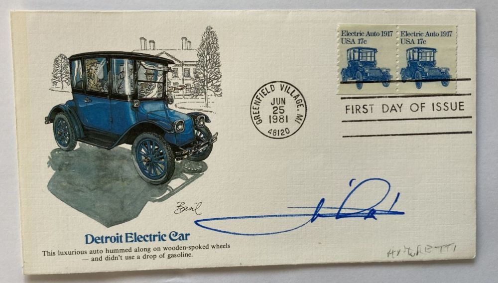 Lot 287: Mario Andretti Motor Racing legend signed 1981 US...
