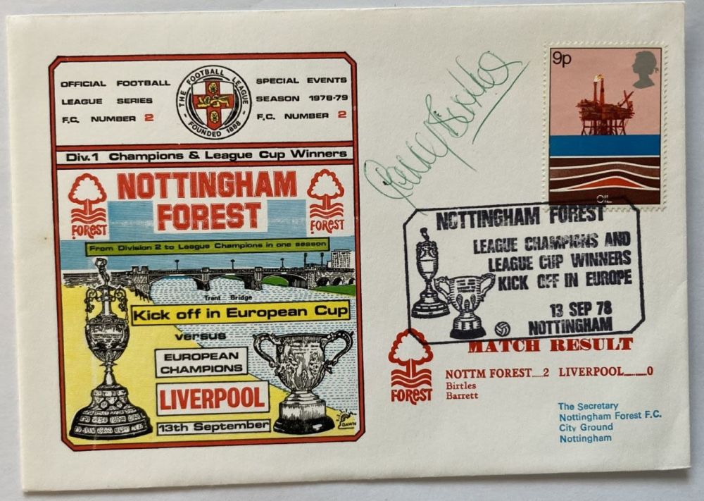 Lot 292: Football Garry Birtles signed 1978 Dawn football cover...