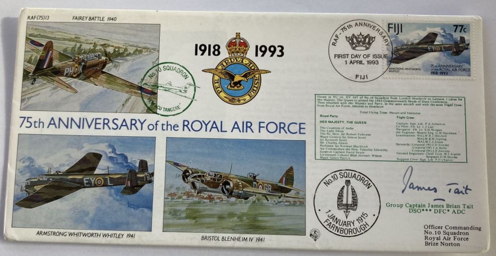 Lot 313: WW2 617 Sqn CO James Tait DSO DFC...
