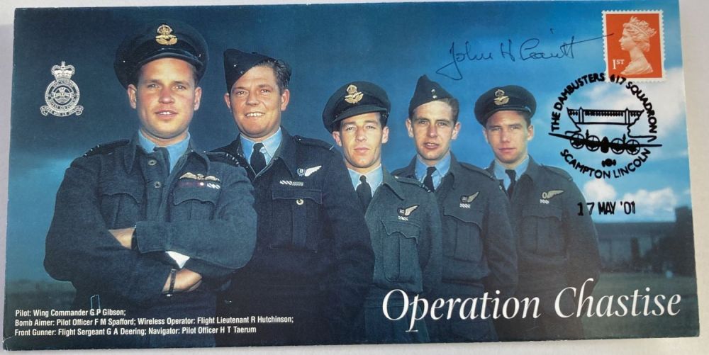 Lot 317: WW2 617 Sqn John Leavitt signed 2001 Operation...