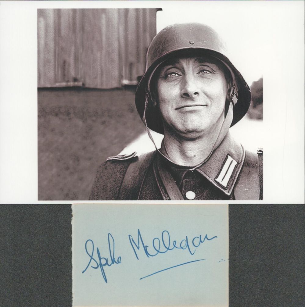 Lot 178: Spike Milligan signature piece featuring a signed page...