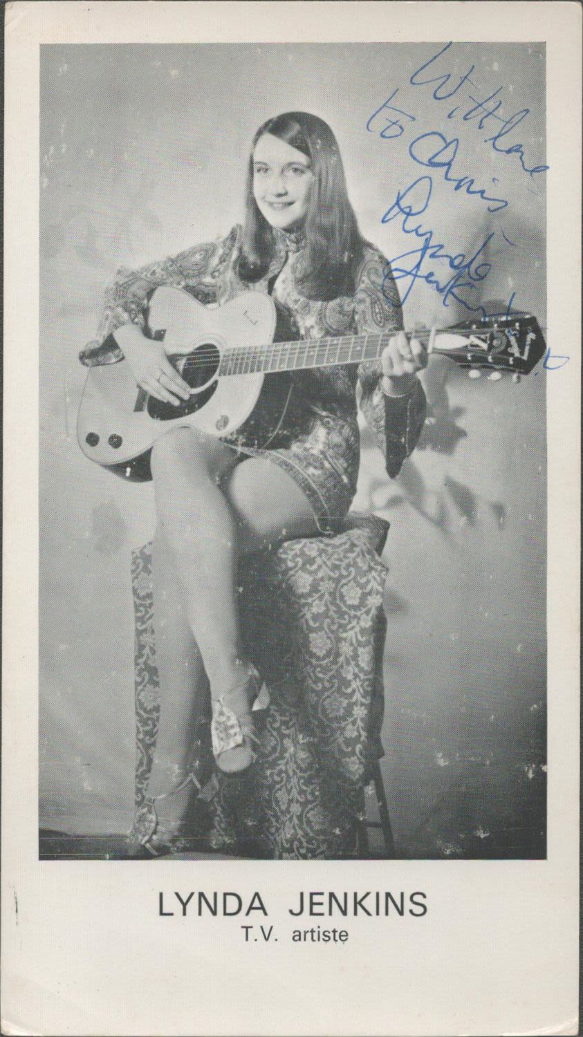 Lot 202: Lynda Jenkins signed vintage 7x4 black and white...
