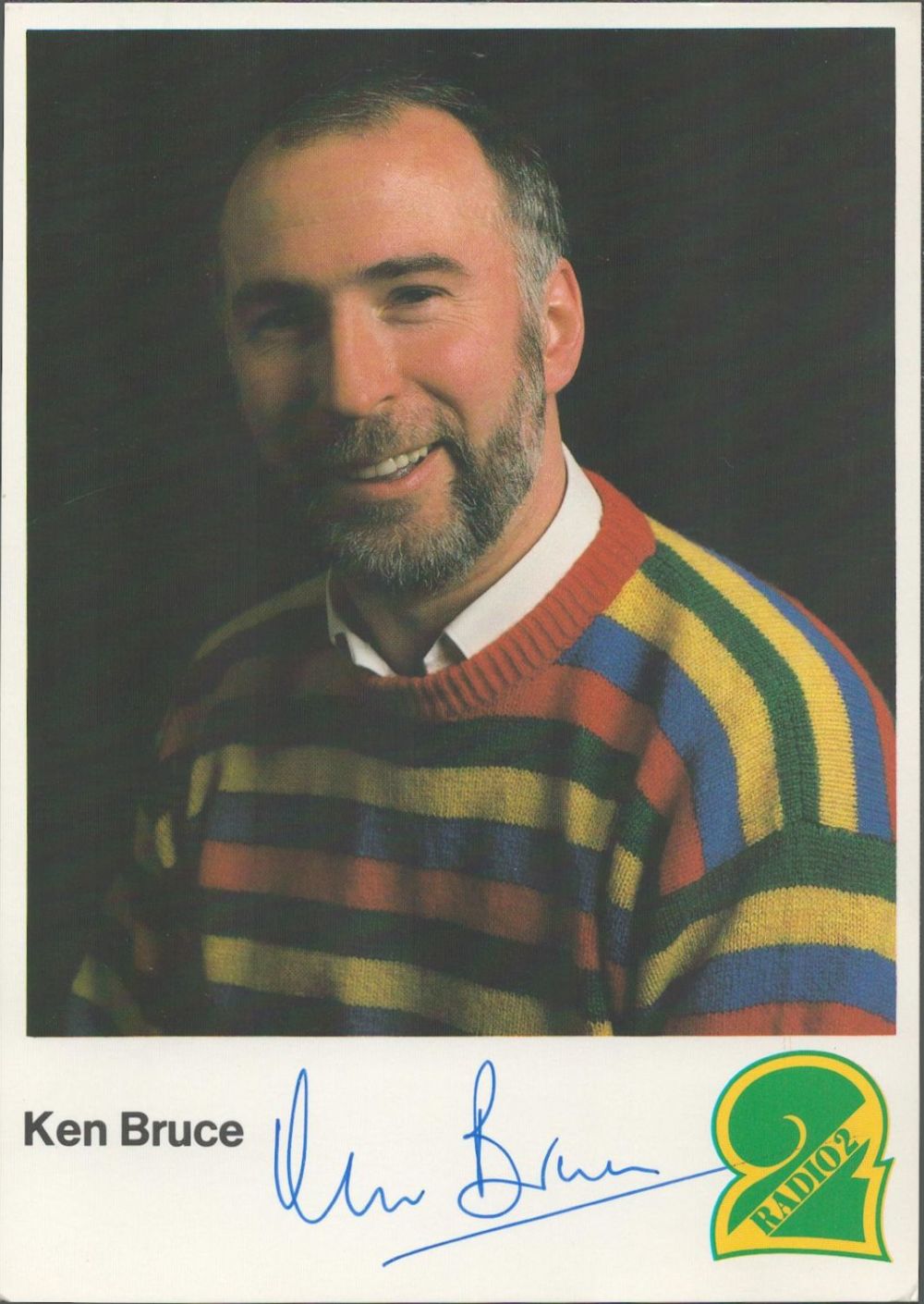 Lot 238: Ken Bruce signed 6x4 BBC Radio 2 colour...