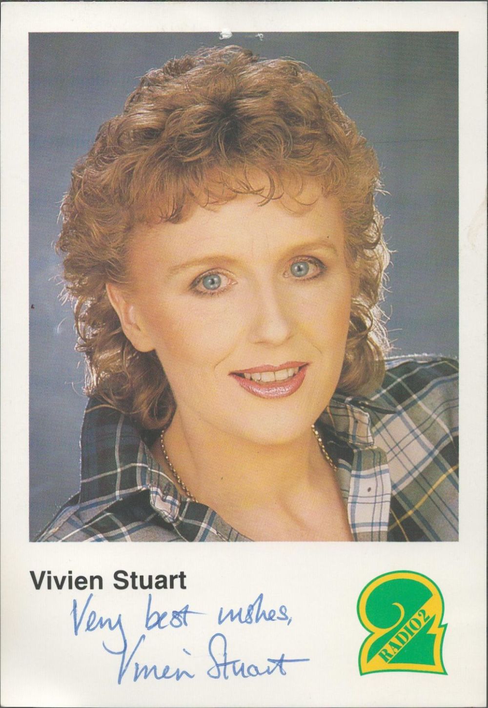 Lot 244: Vivian Stuart signed 6x4 BBC Radio 2 colour...