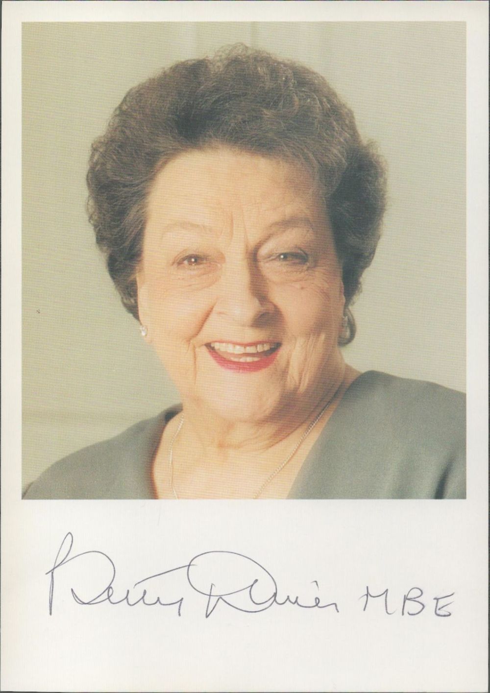 Lot 252: Betty Driver signed 6x4 colour photo. Elizabeth Mary...