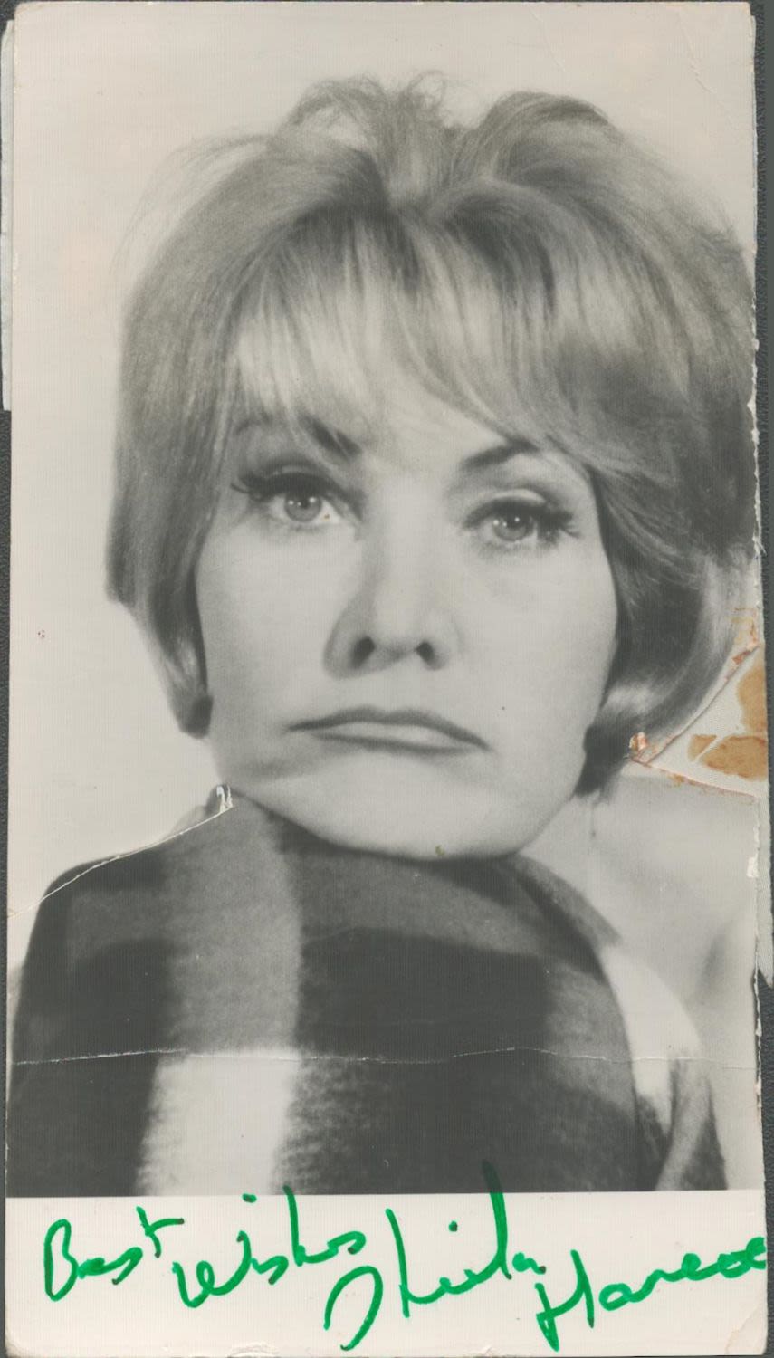 Lot 261: Sheila Hancock signed 6x4 black and white photo....