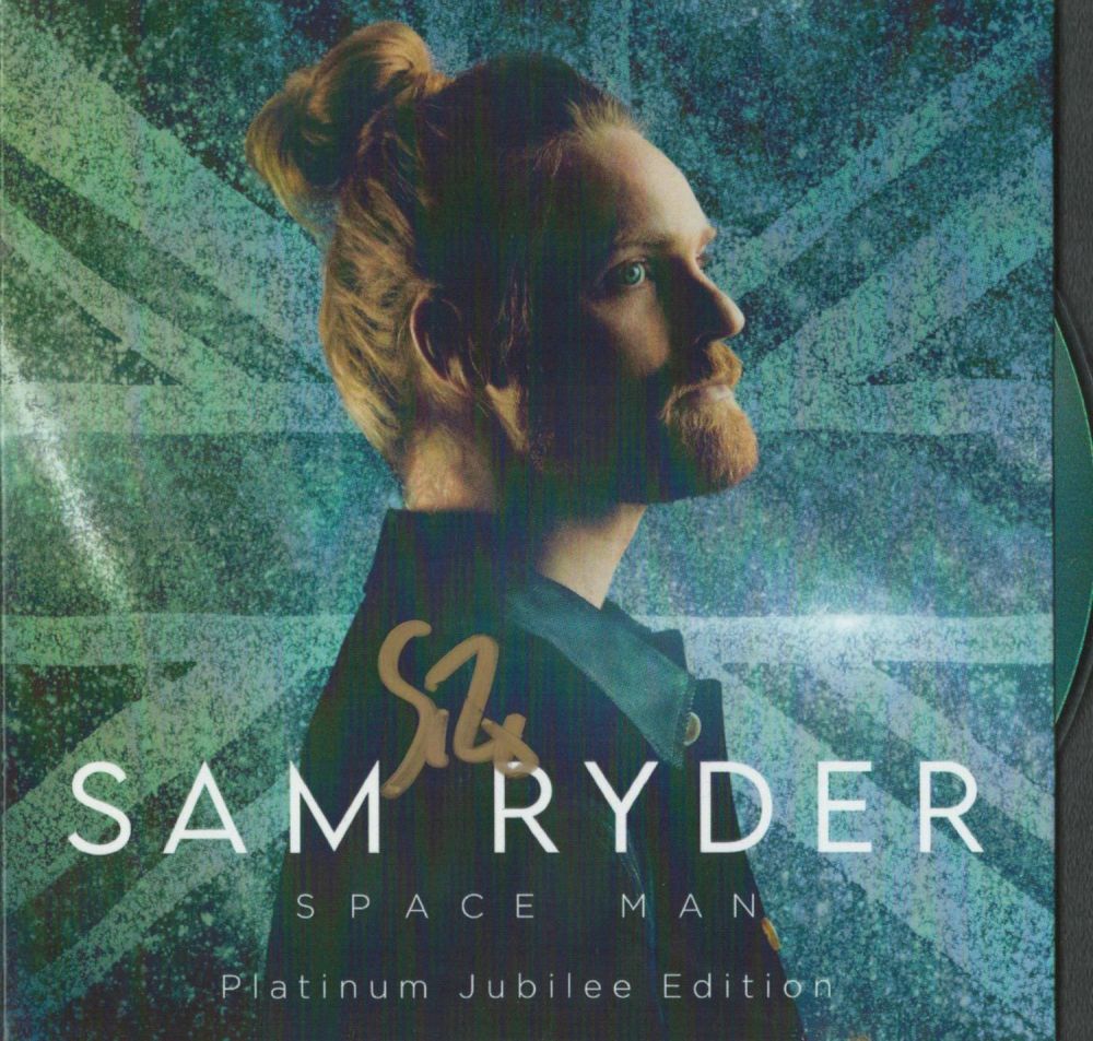 Lot 302: Sam Ryder signed Space Man CD. CD Included....