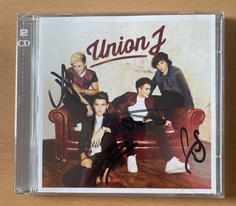 Lot 304: Union J multi signed CD. CD INCLUDED. Good...