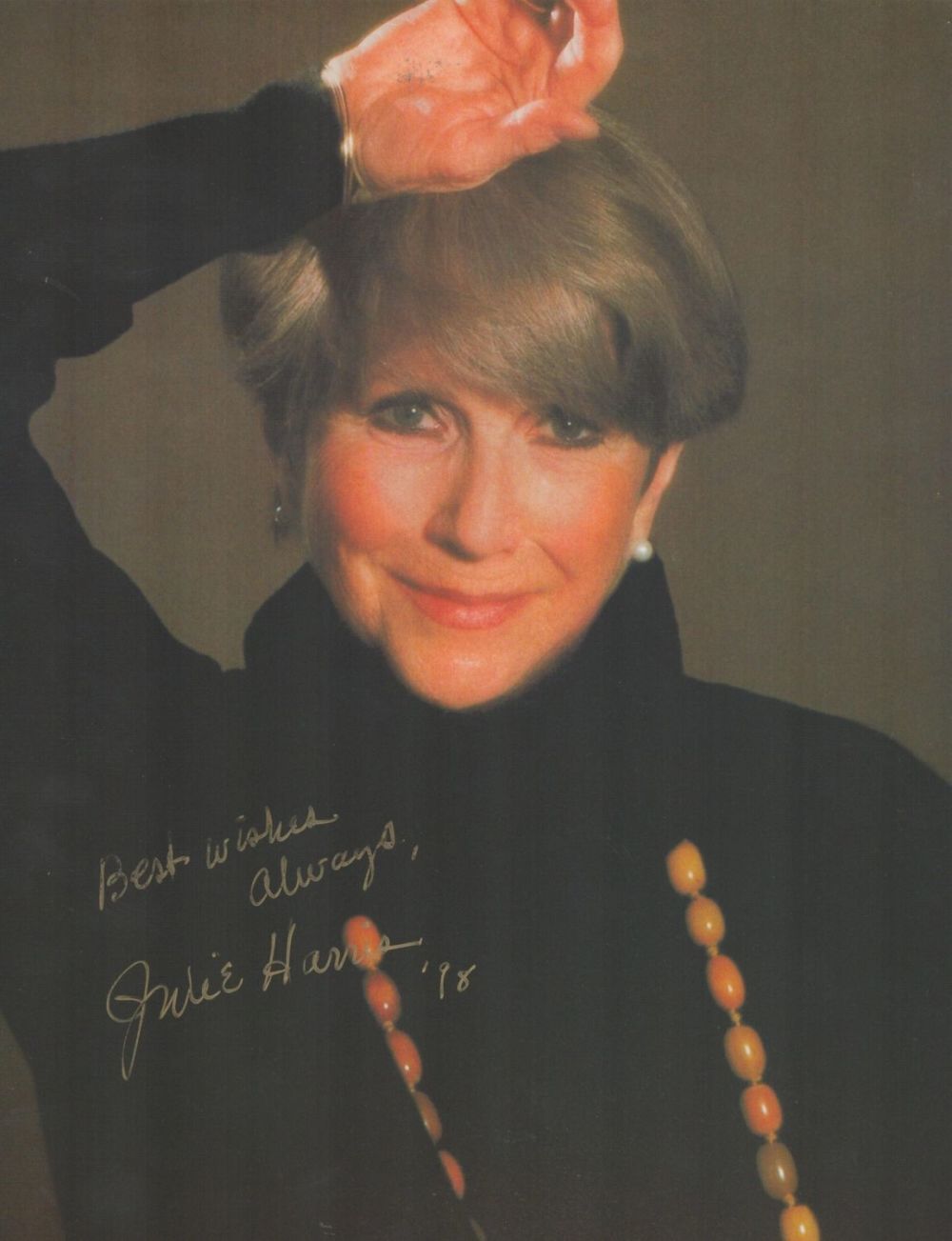 Lot 311: Julie Harris signed 10x8 colour photo. Harris (December...