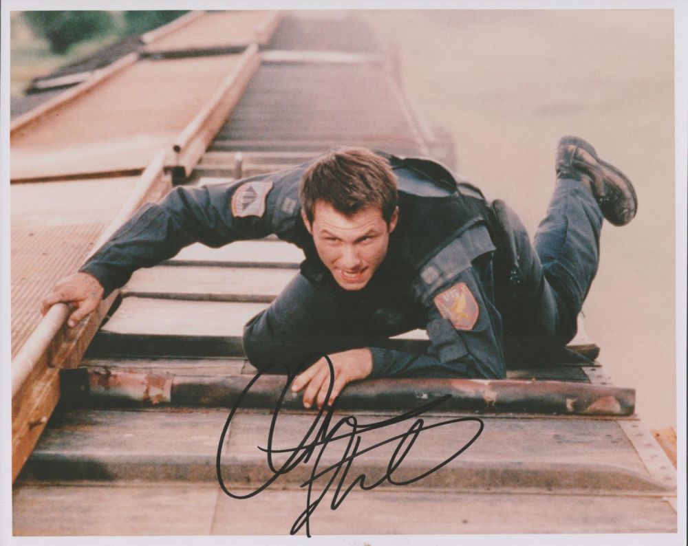 Lot 314: Christian Slater signed 10x8 colour photo. Slater (born...