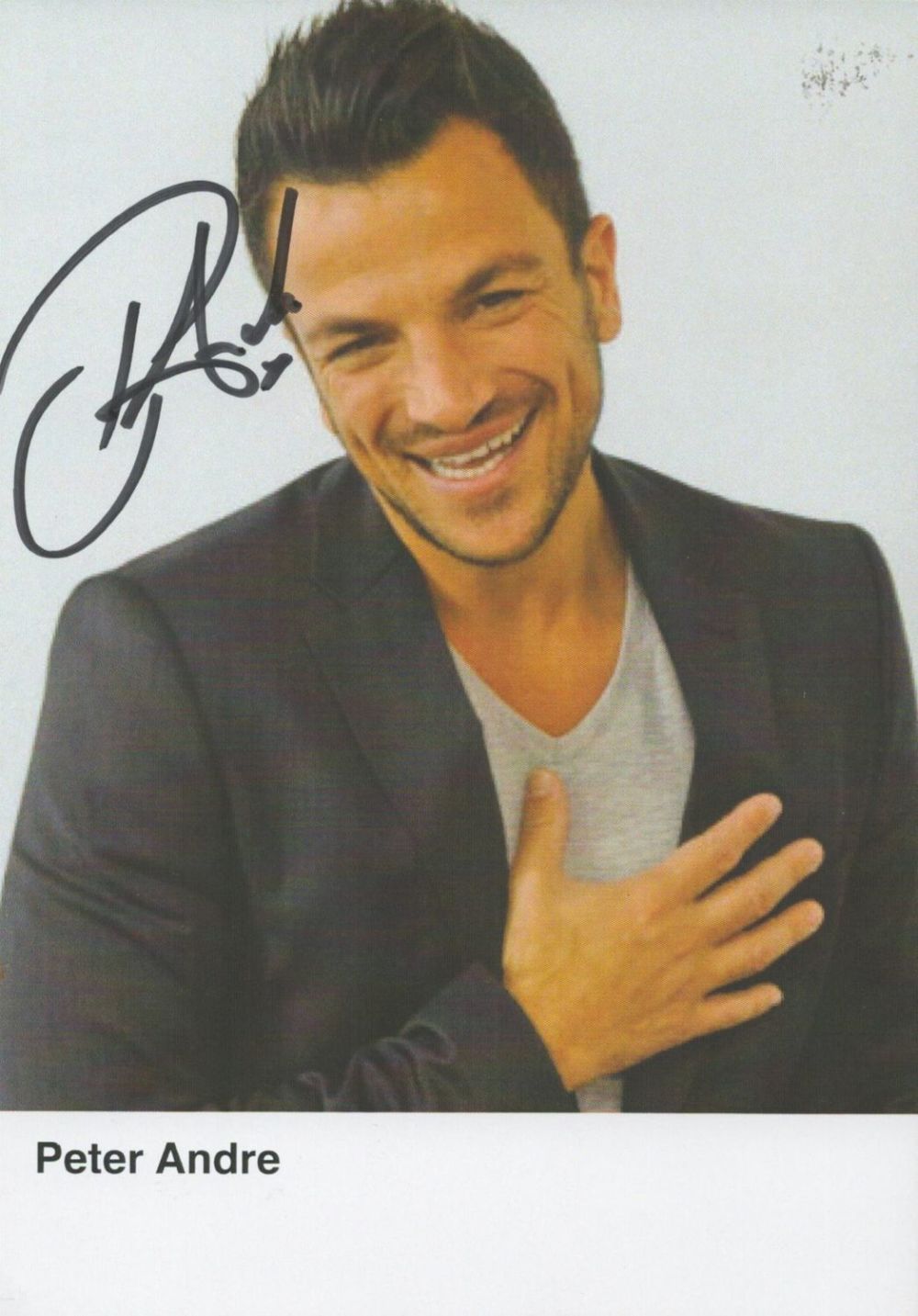 Lot 317: Peter Andre signed 6x4 colour photo. Andre is...