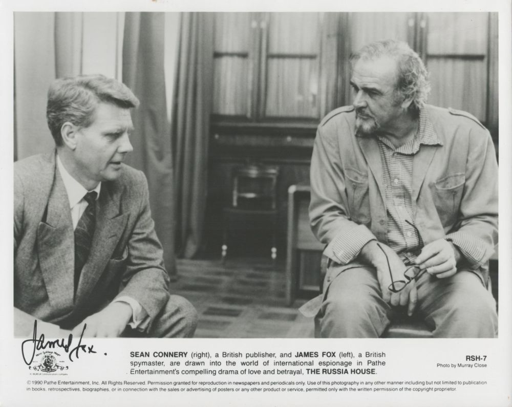 Lot 374: James Fox signed 10x8 black and white The...