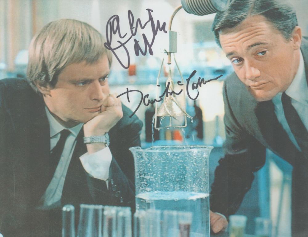 Lot 380: David McCallum and Robert Vaughn signed 10x8 colour...