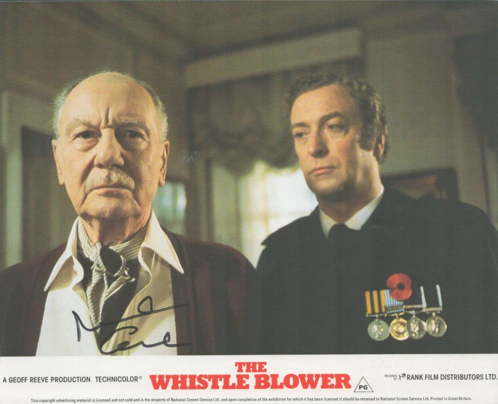 Lot 386: Michael Caine signed 10x8 colour The Whistleblower promo...