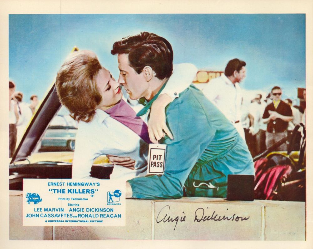 Lot 505: Angie Dickinson Actress Signed 'The Killers' Promo 8x10...