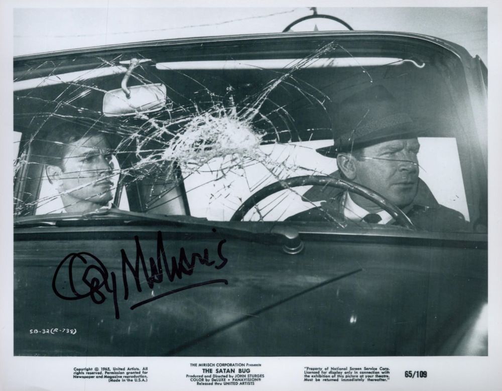 Lot 512: George Maharis Actor Signed 'The Satan Bug' Promo...