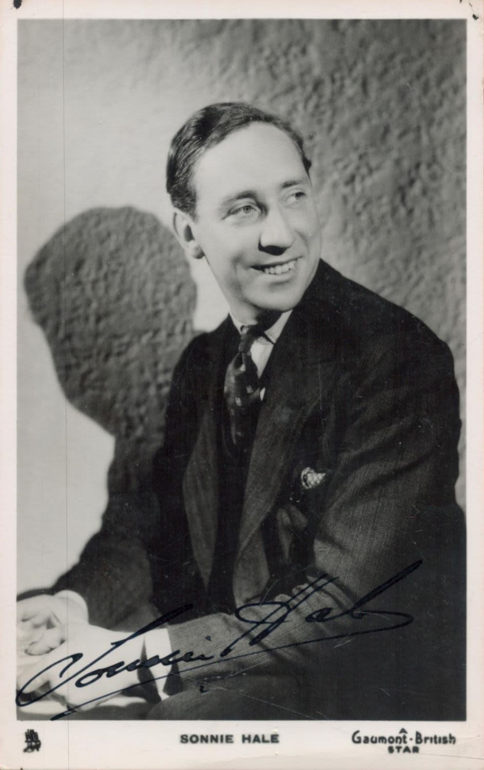 Lot 527: Sonnie Hale (1902-1959) Actor Signed Vintage Postcard Photo....