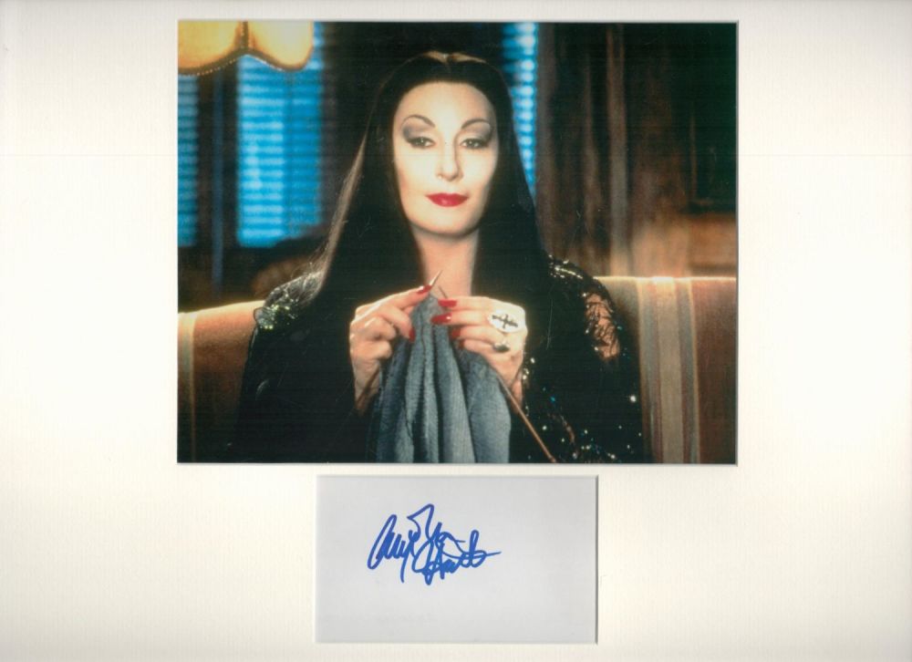 Lot 547: Anjelica Huston 16x12 overall mounted signature piece includes...