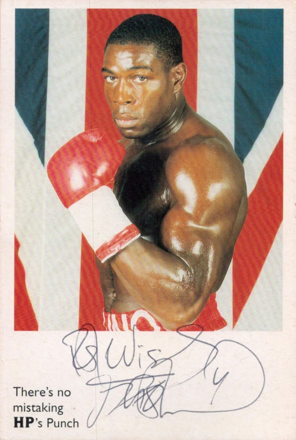 Lot 560: Boxing Frank Bruno signed 6x4 HP's colour promo...