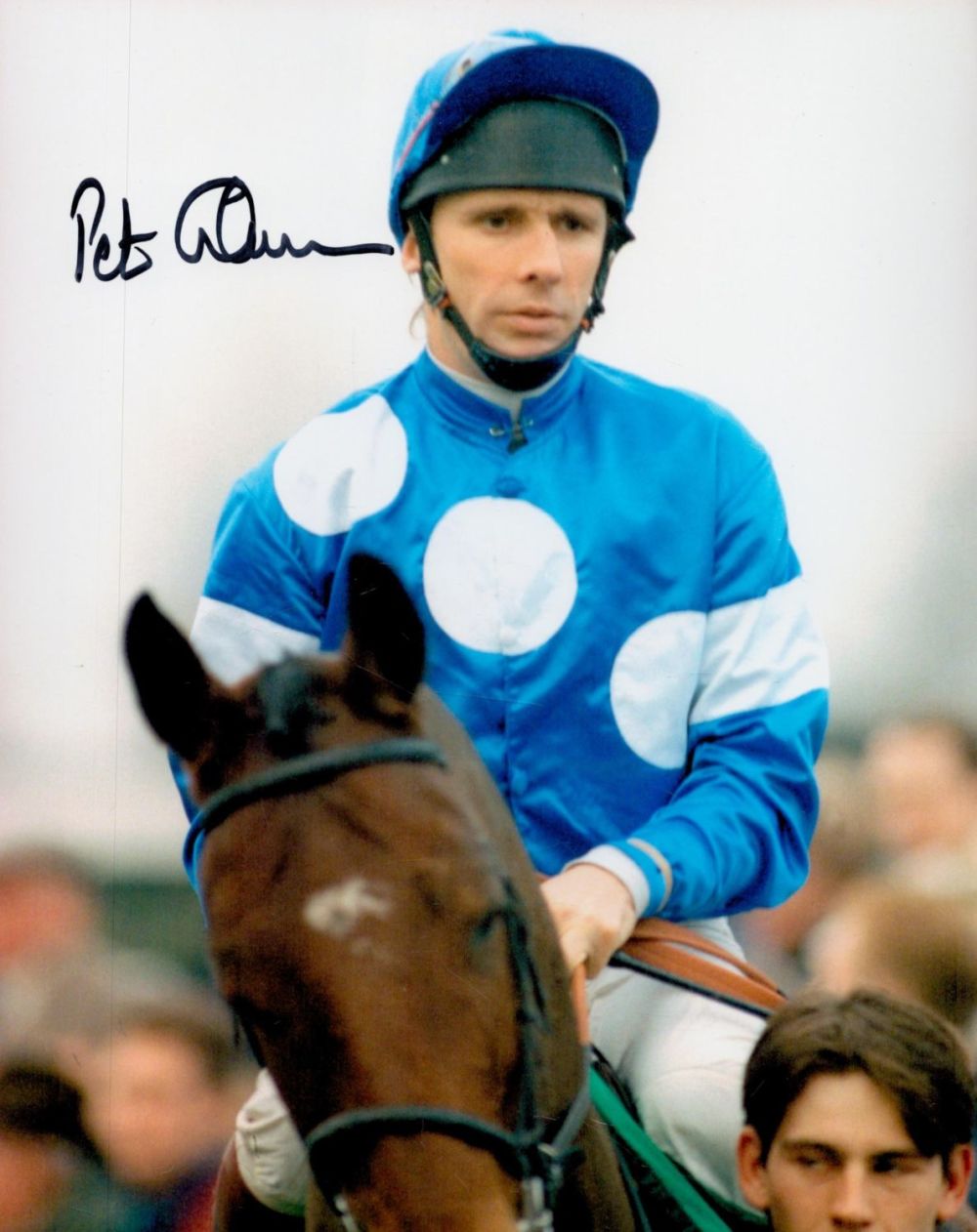 Lot 660: Former Jockey Peter Scudamore Signed 10x8 inch Colour...