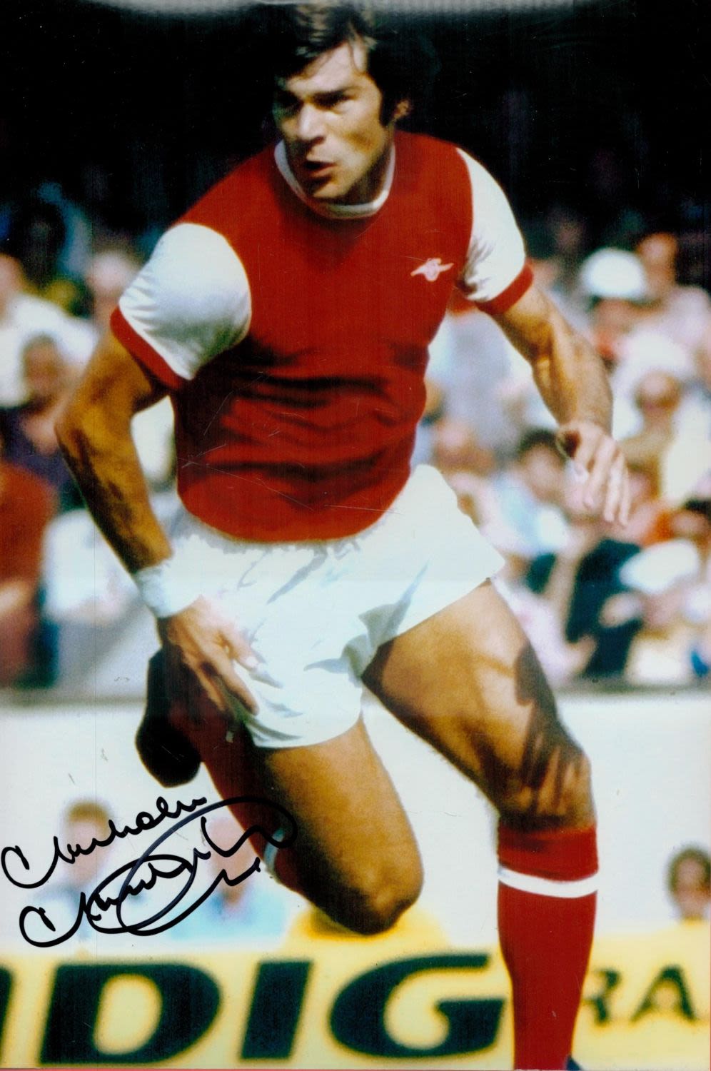 Lot 675: Former Arsenal FC Star Malcolm McDonald Signed 12x8...