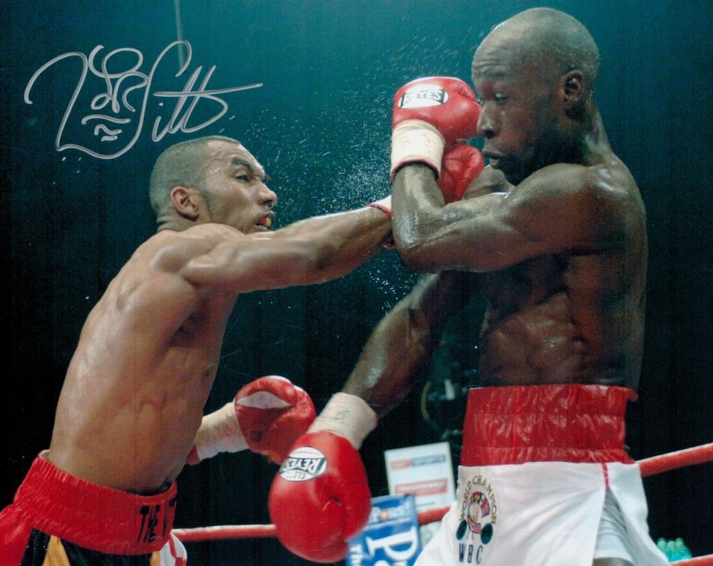 Lot 678: British Boxer Junior Witter Signed 10x8 inch Colour...