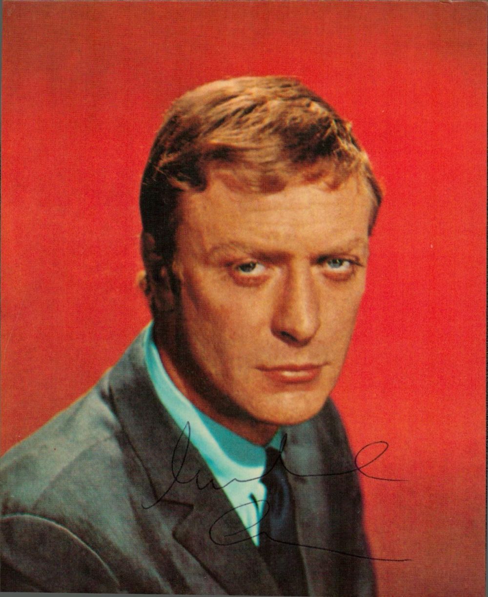 Lot 704: British Actor Michael Caine Signed 6x4 inch Colour...