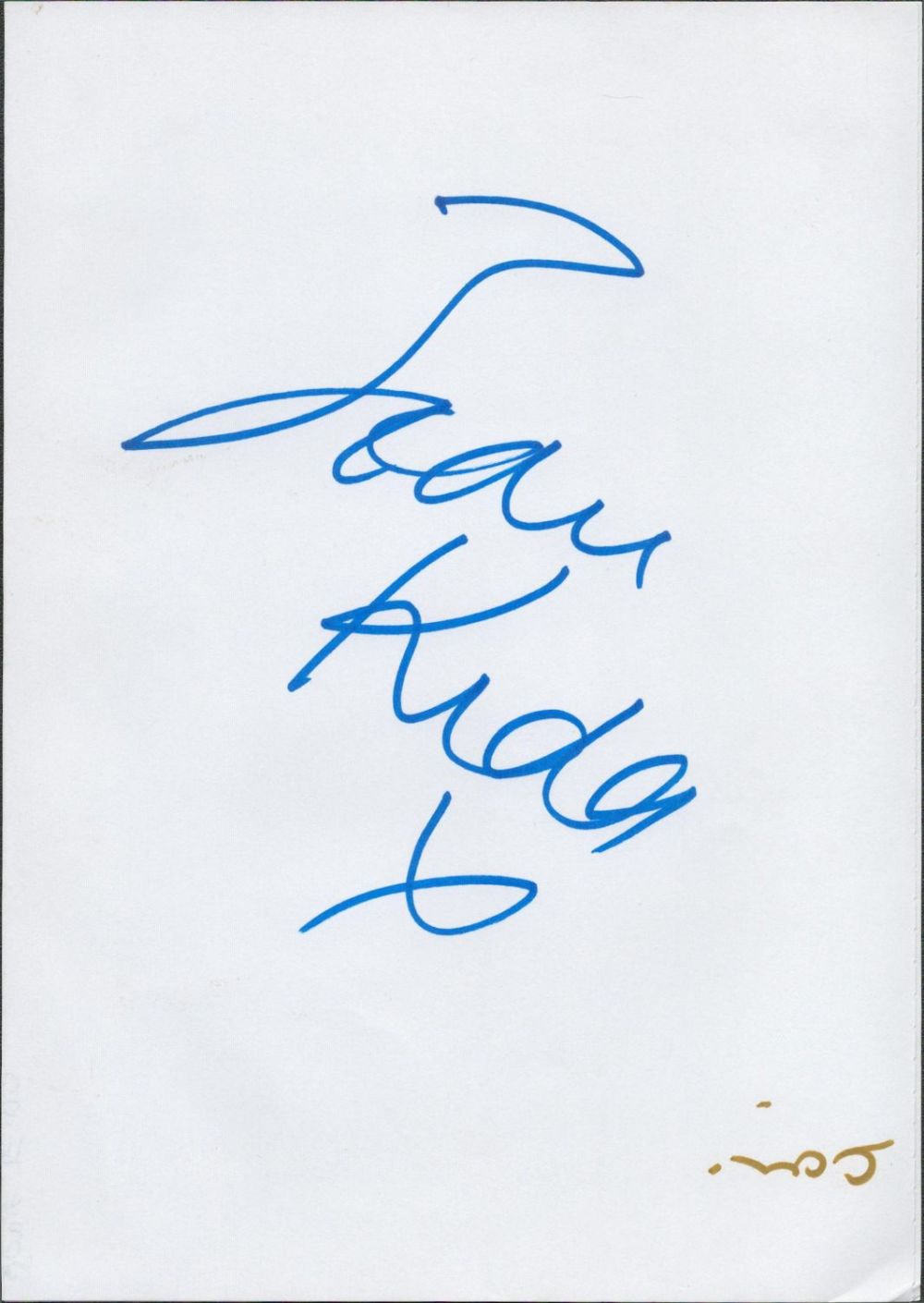 Lot 723: English Fashion Model Jodie Kidd Signed 8x6 inch...