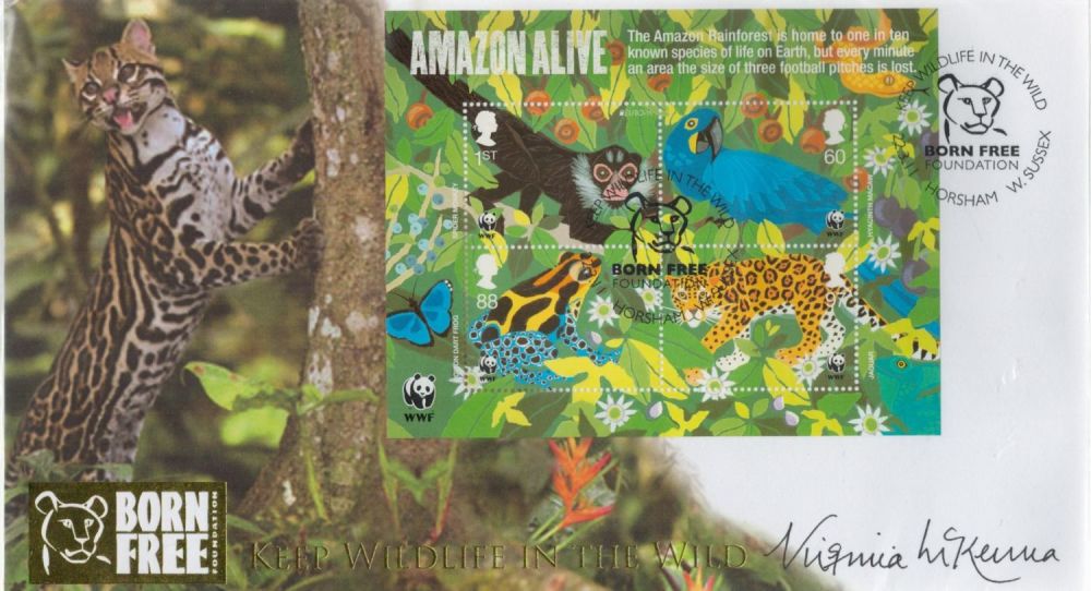 Lot 729: Virginia Mckenna signed Born Free Keep Wildlife in...