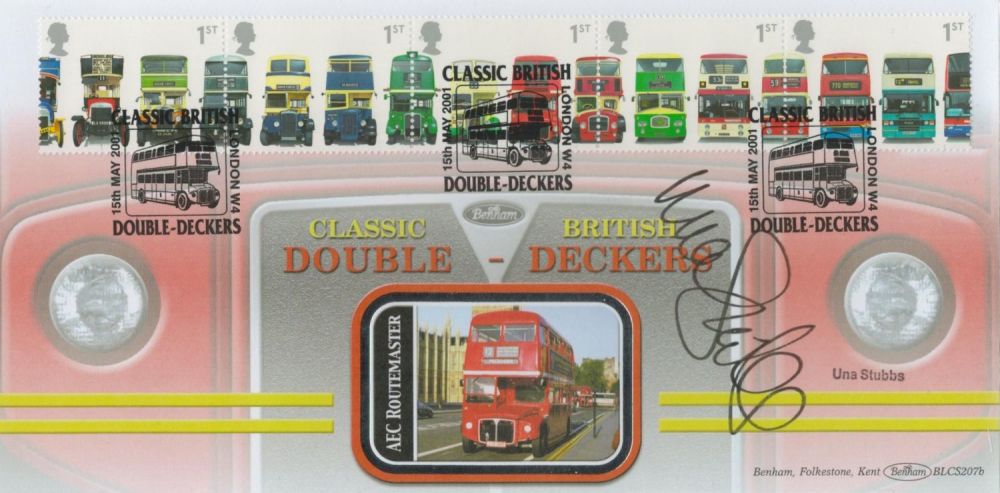 Lot 733: Una Stubbs signed Classic British Double Deckers Benham...