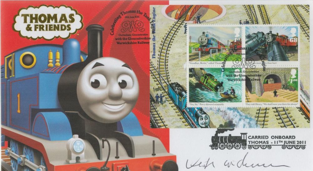 Lot 749: Keith Wickham signed Thomas and Friends Buckingham FDC...