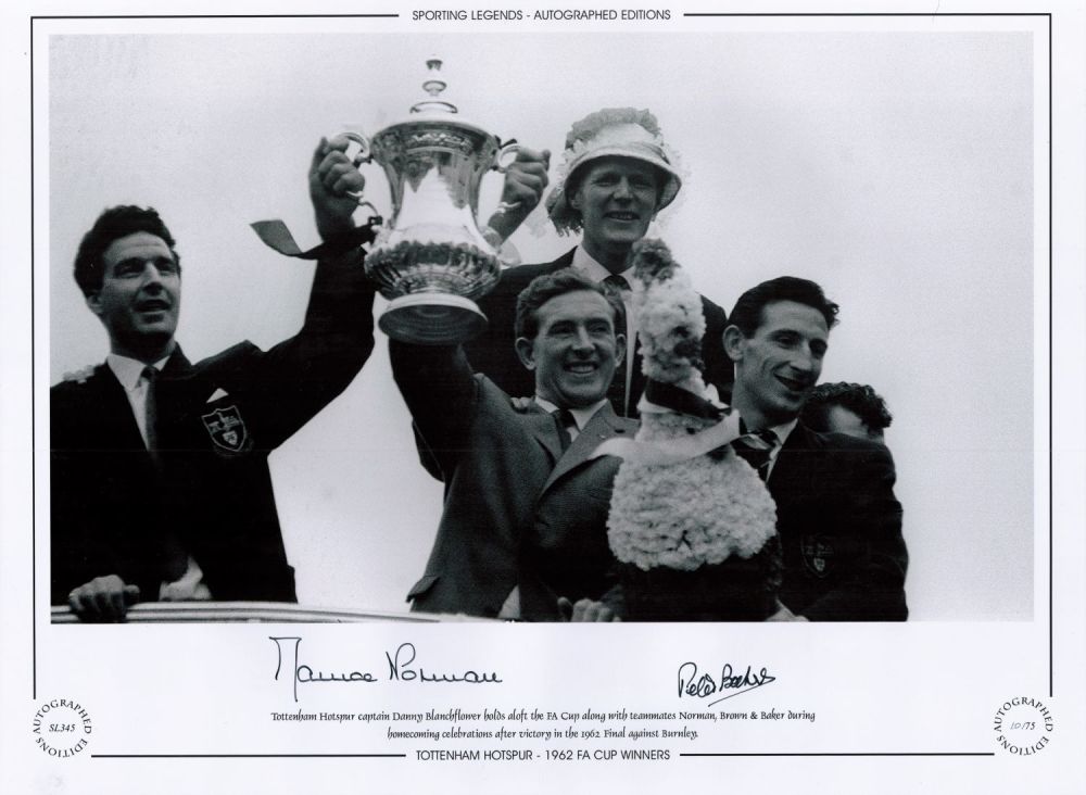 Lot 534: Maurice Norway and Peter Baker Tottenham 12x16 Signed...