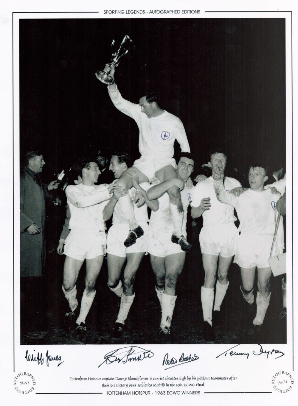 Lot 535: Cliff Jones, Bobby Smith, Peter Baker and Terry...
