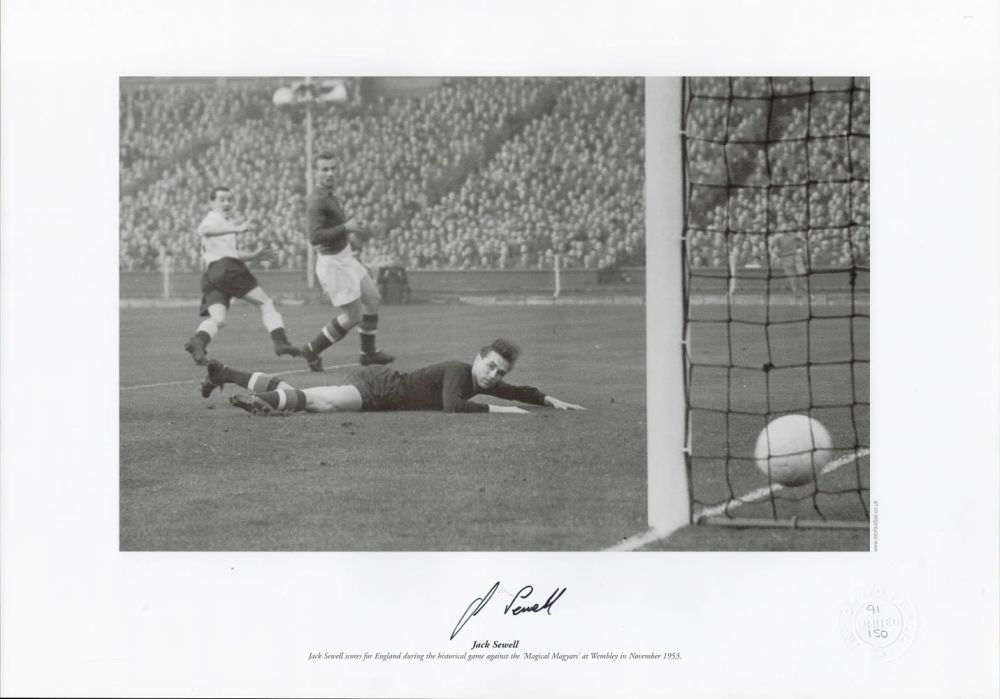 Lot 588: Jack Sewell 16 x 12 Signed Black and...