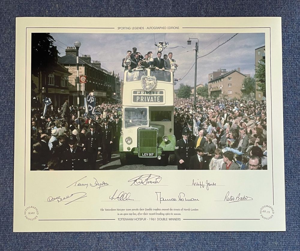 Lot 638: Terry Dyson, Bobby Smith, Cliff Jones, Dave MacKay,...