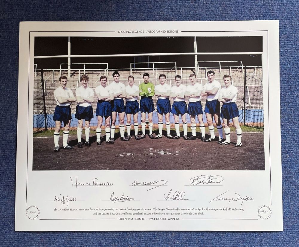 Lot 639: Maurice Norman, Dave MacKay, Bobby Smith, Cliff Jones,...