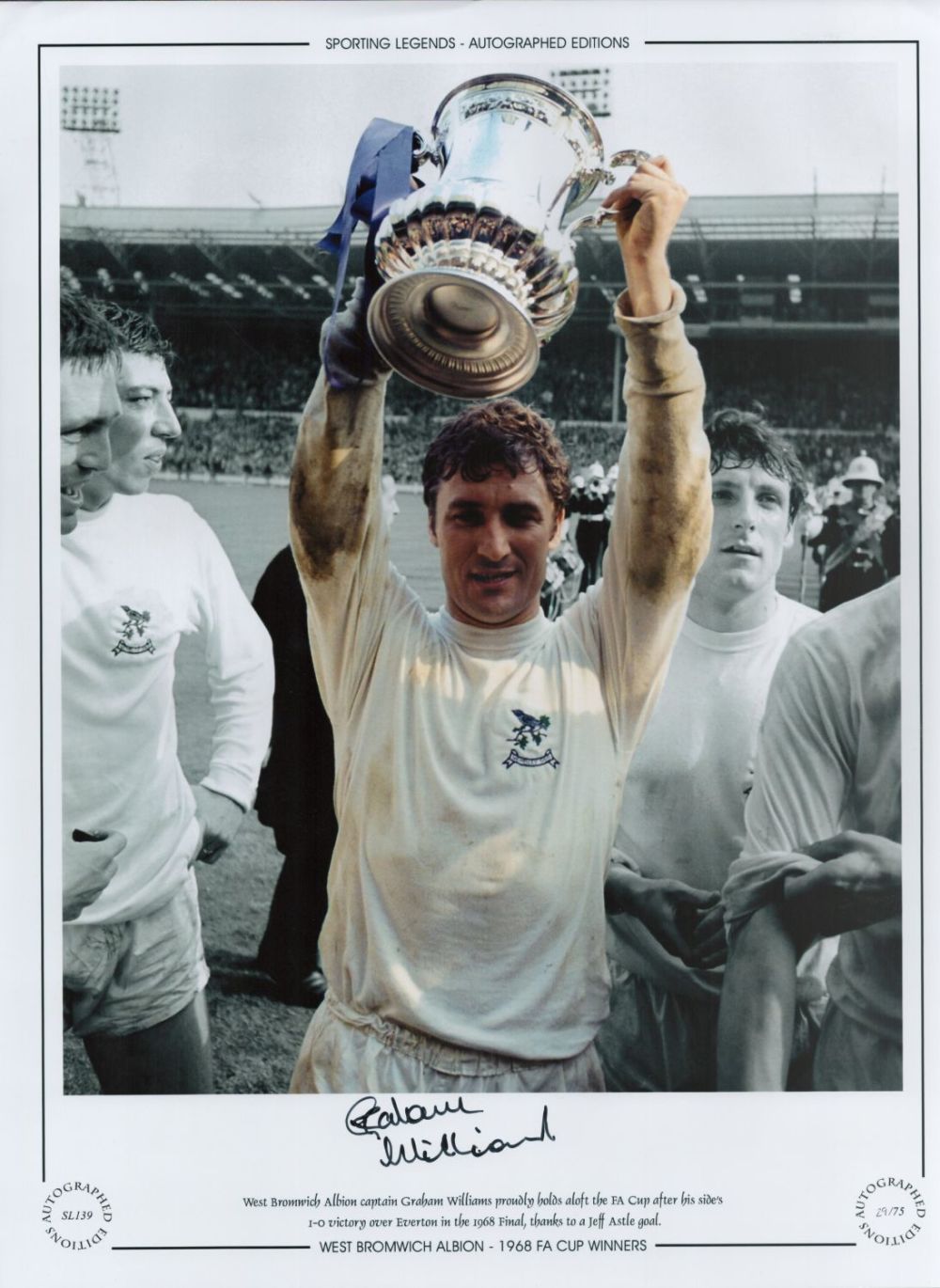 Lot 724: Graham Williams Signed 16 x 12 Colourised Autograph...