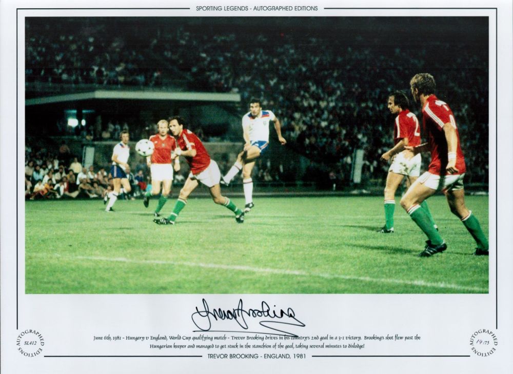 Lot 741: Trevor Brooking 16 x 12 Colour Autograph Editions,...