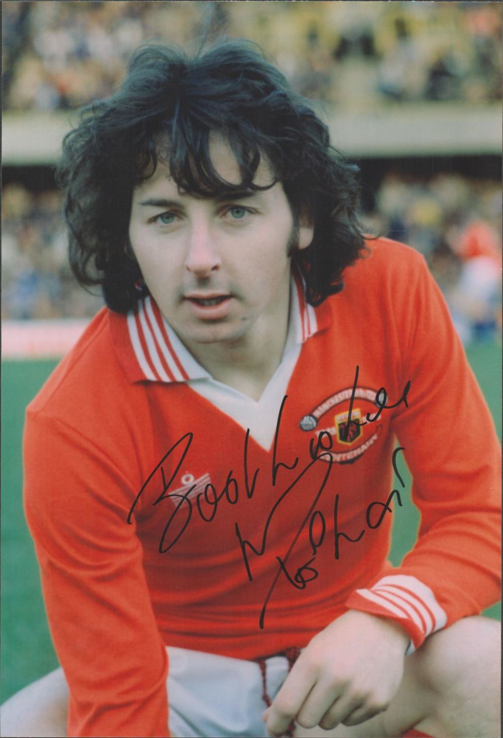 Lot 510: Mickey Thomas signed Manchester United 12x8 colour photo....