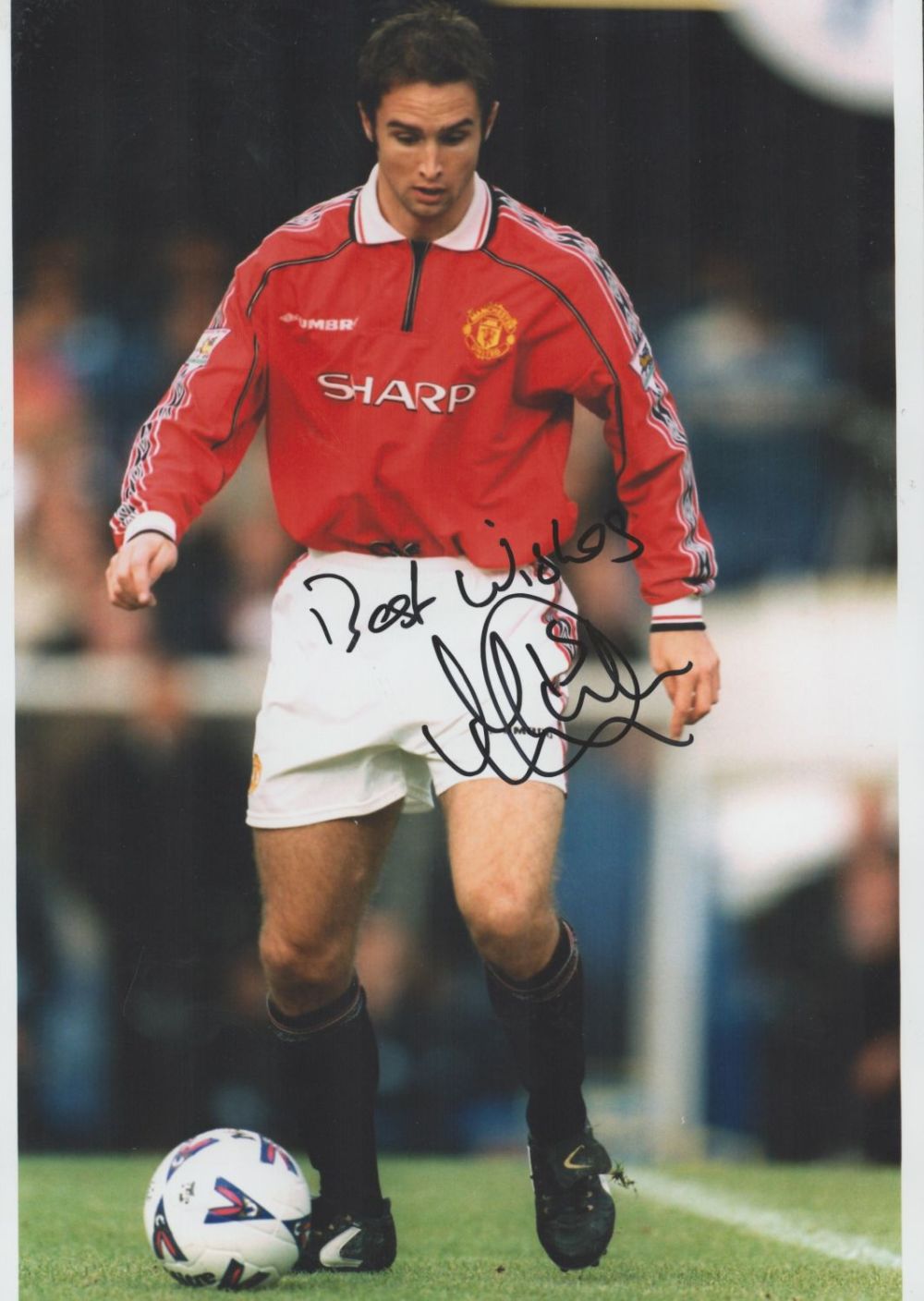 Lot 514: Michael Clegg signed Manchester United 12x8 colour photo....
