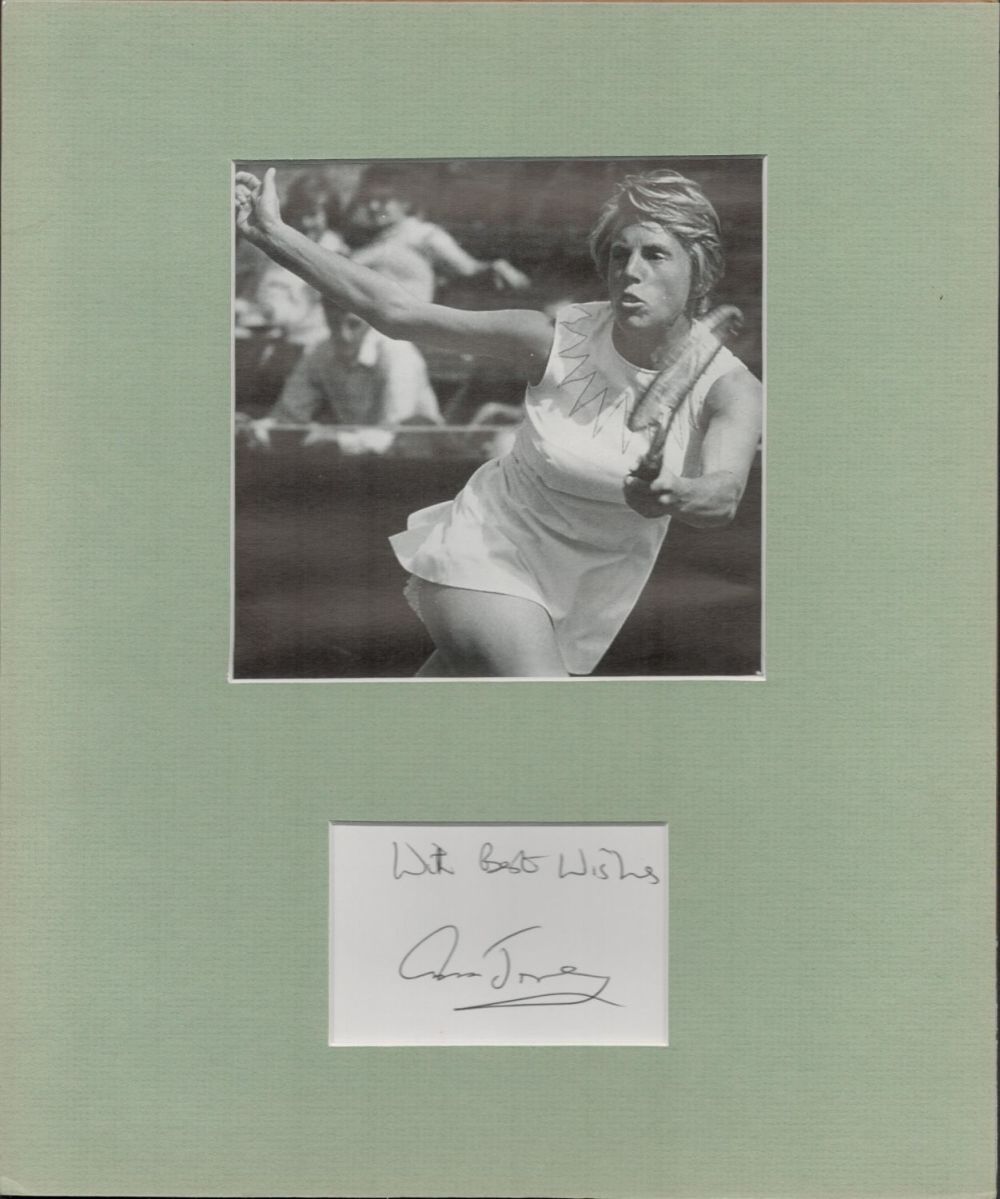 Lot 597: Ann Jones 10x12 overall size mounted signature piece....