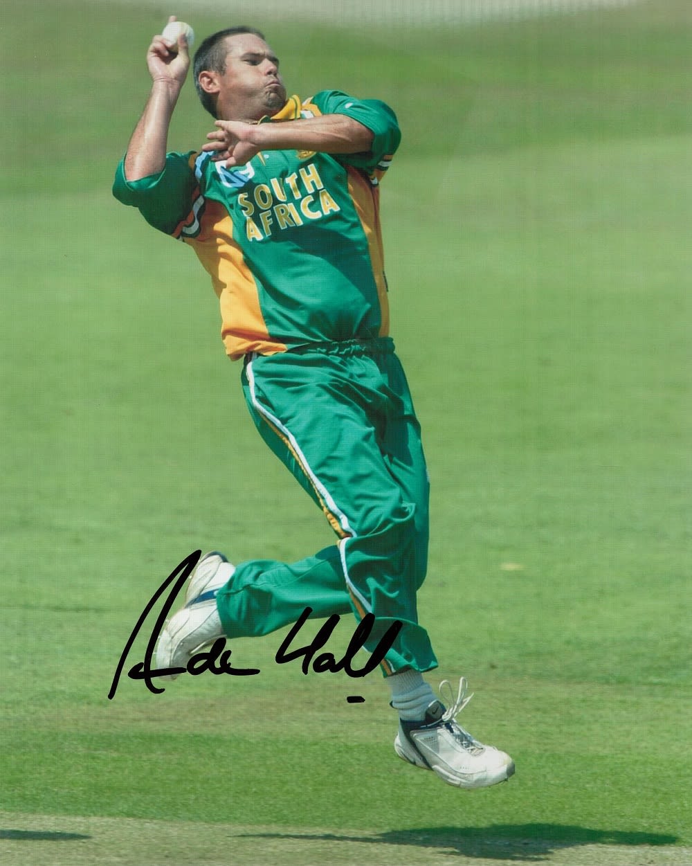 Lot 613: Cricket Andrew Hall signed 10x8 colour photo pictured...