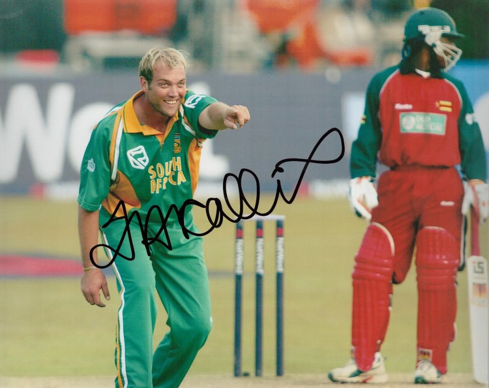 Lot 615: Cricket Jaques Kallis signed 10x8 colour photo pictured...