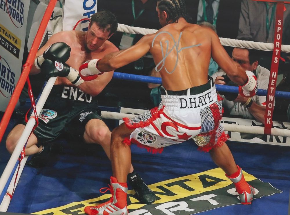Lot 726: Boxing David Haymaker Haye signed 16x12 colour photo...